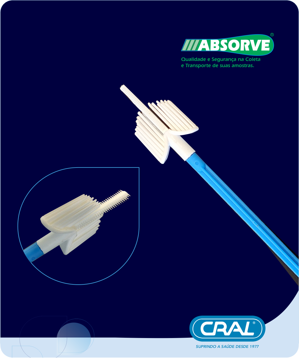 Escova cervical modelo pincel estéril individual 100und/pct Absorve