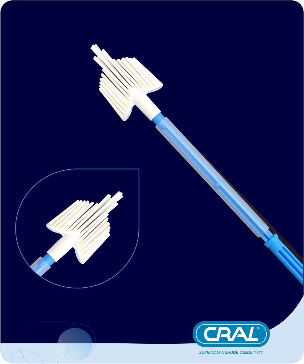 Escova cervical não estéril modelo combi individual 100und/pct Absorve