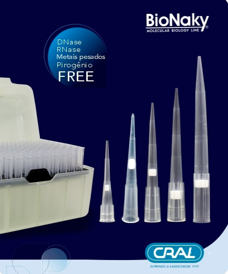 Ponteira PCR com filtro tipo Gilson estéril em rack – Bionaky 1000uL Rack com 96 unidades