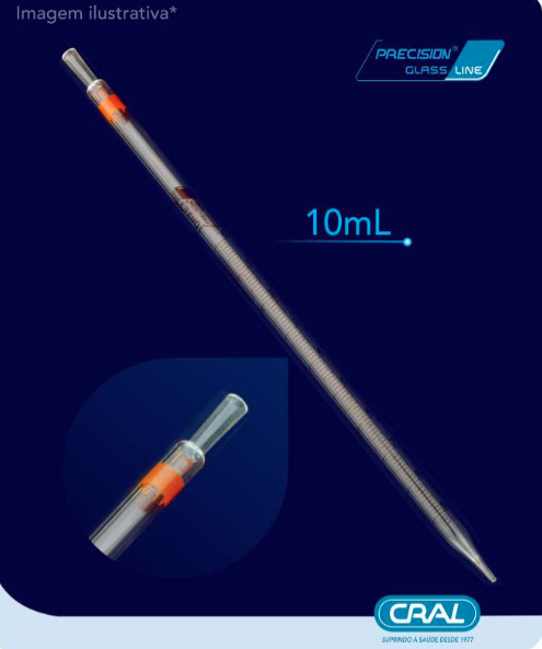 Pipeta sorológica 10mL em PS estéril 50und/pct Bionaky
